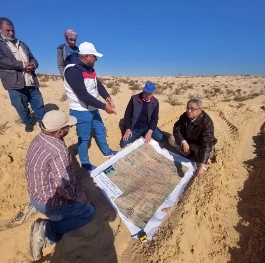 مركز بحوث الصحراء يواصل جهوده في حصر وتصنيف الأراضي الزراعية بمنطقة بئر العبد بشمال سيناء