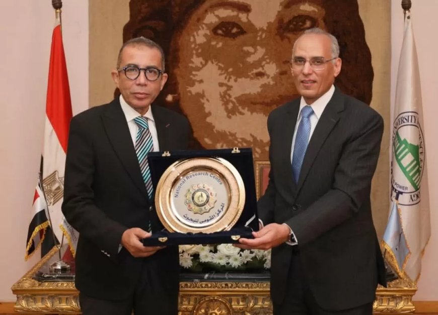 بروتوكول تعاون بين قومى البحوث و جامعة مصر للعلوم والتكنولوجيا