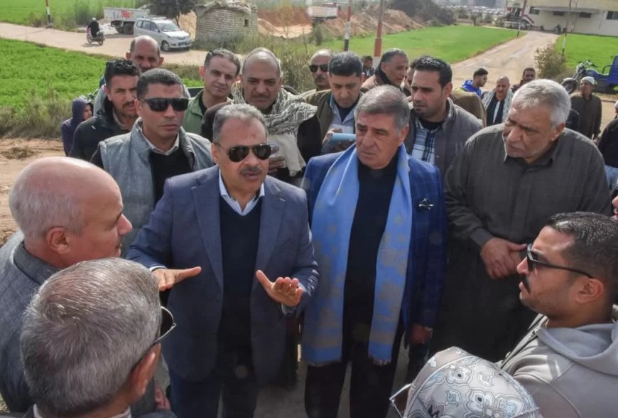 محافظ الشرقية يزور قرية الملاك بأبو حماد.. ويستجيب لمطلب الأهالي