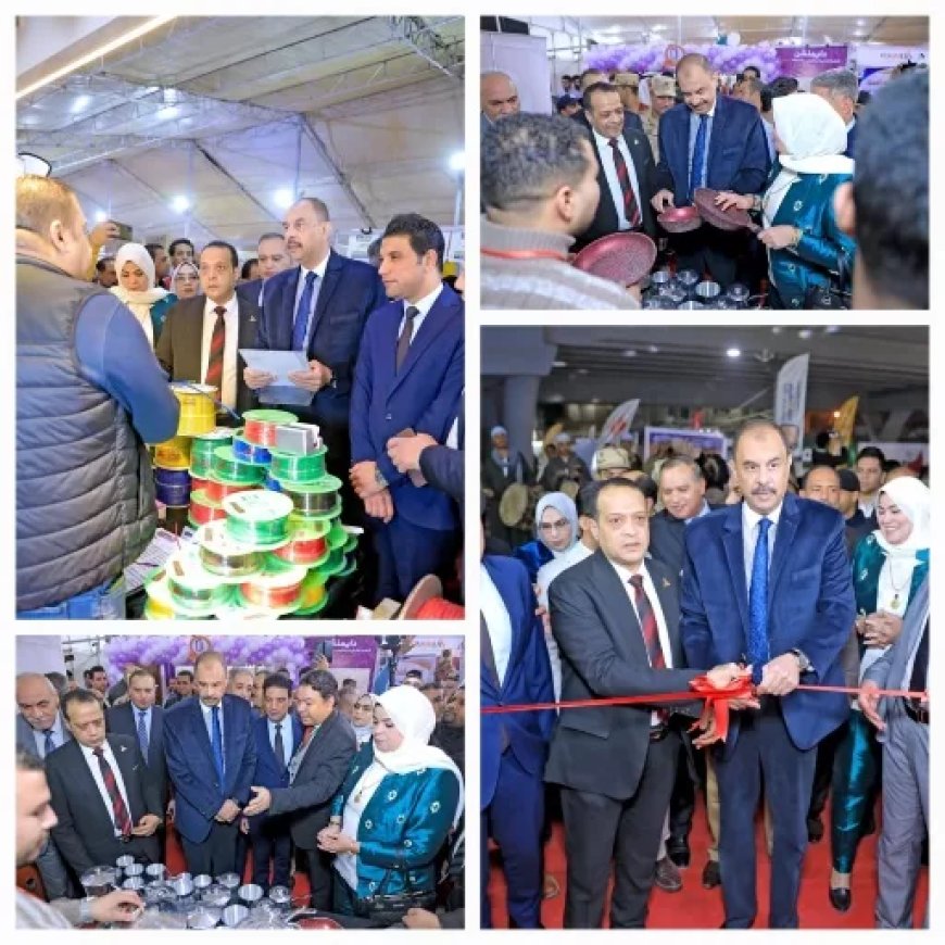 سراج يفتتح معرض “صُنع في سوهاج”