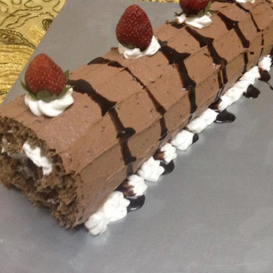 السويسرول بطريقه بسيطة وسريعة