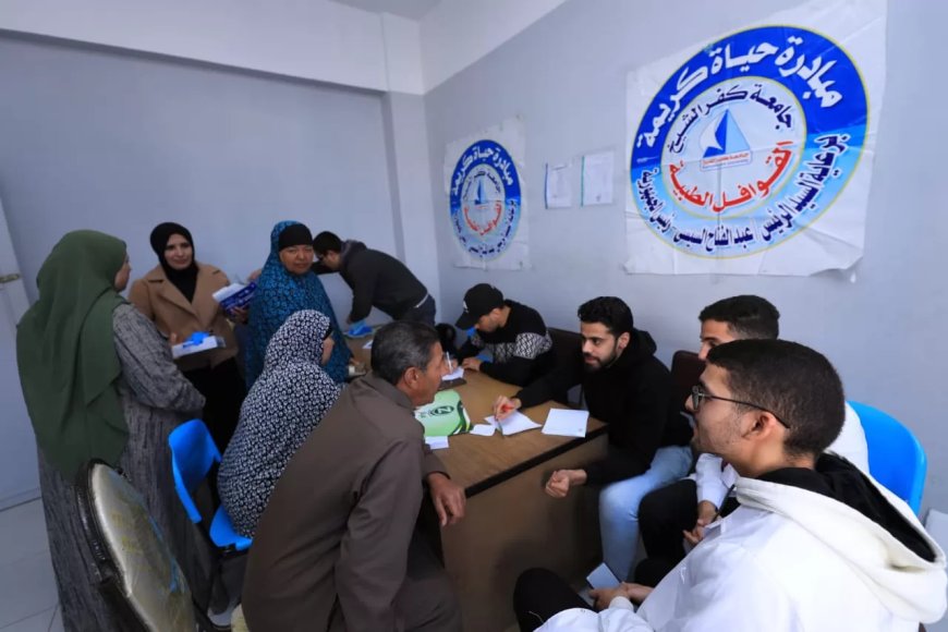جامعة كفر الشيخ تطلق قافلة طبية توعوية شاملة بقرية متبول