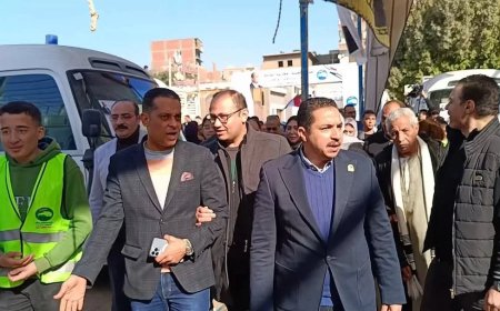 الكشف علي ٢٨٤٠حالة في قافلة “مستقبل وطن” الطبية بمركز سمالوط