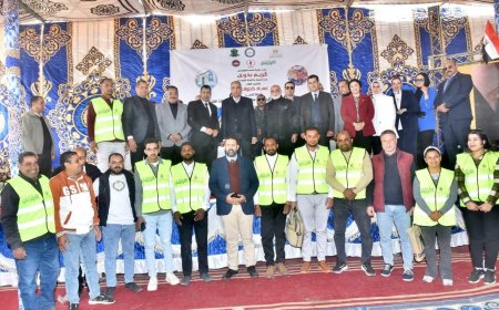 تسليم 17 منزلًا بقرية بني سليم شوشة في سمالوط بعد إعادة إعمارها