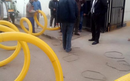 استعادة عمل الطلمبات وخزانات المياه بكبد ههيا