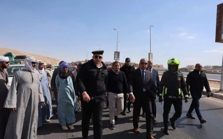 محافظ المنيا يقود حملة مرورية مكبرة لوقف نزيف الأسفلت
