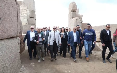 محافظ الشرقية يزور منطقة أثار صان الحجر ويُشيد بعظمة الحضارة الفرعونية القديمة