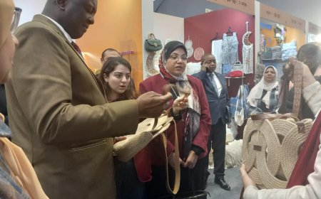 خلال جولته بـ “ديارنا”.. سفير الكونغو الديمقراطية يشيد بالتراث المصرى والمشغولات اليدوية