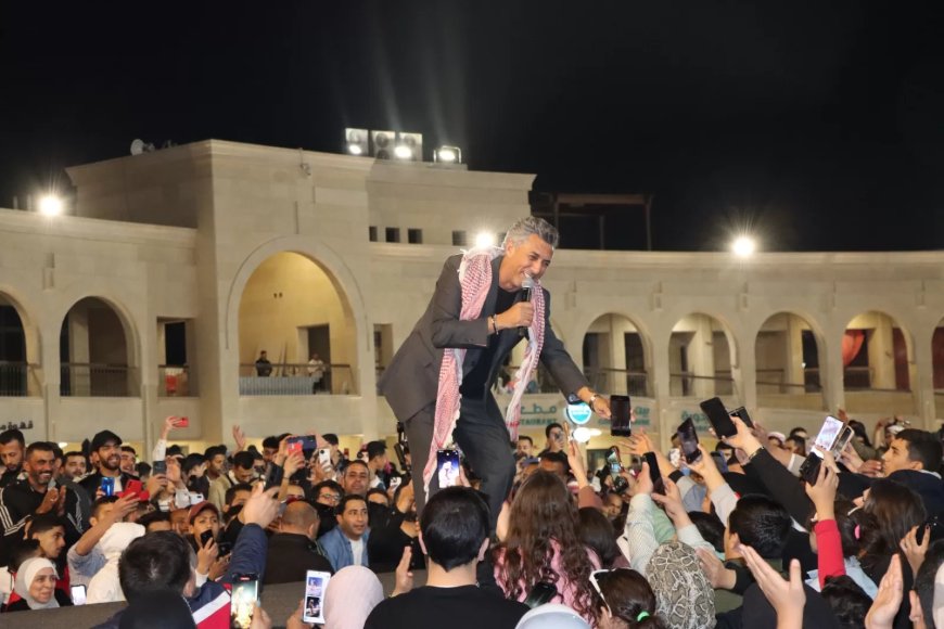 عمر العبداللات يتألق في حفل مهرجان أمواج العقبة بالأردن