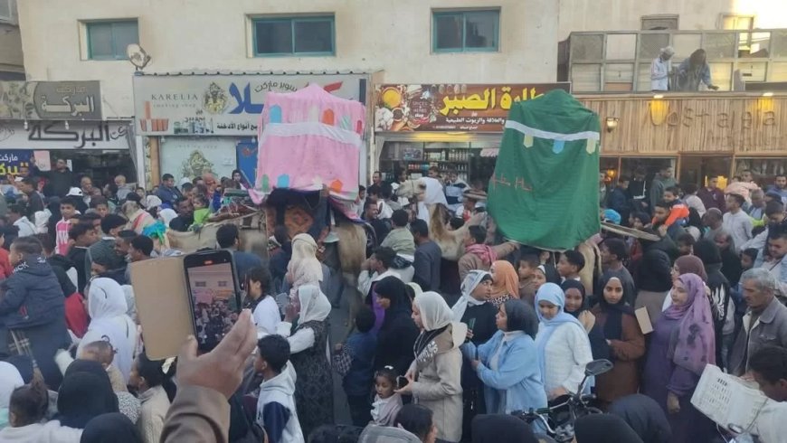 القصير تحتفل بليلة النصف من شعبان في أجواء تراثية مبهجة بالهودج