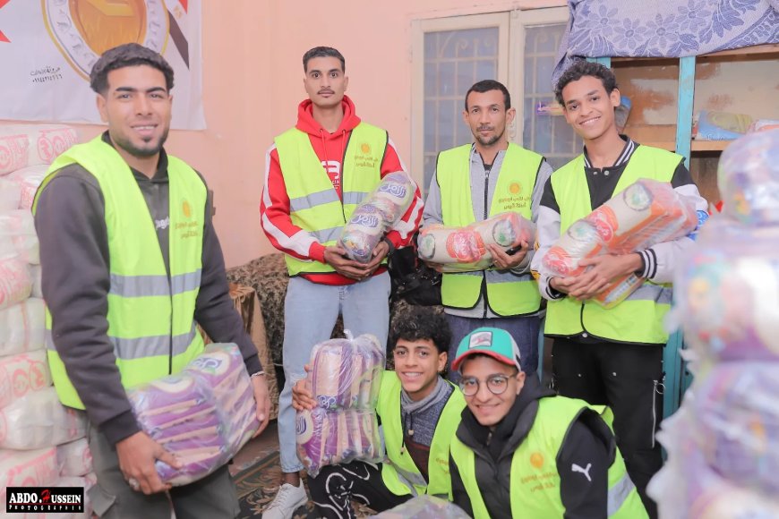 حزب الشعب الجمهوري بقوص يوزع 1000 شنطة رمضانية ضمن مبادرة “مع الناس”