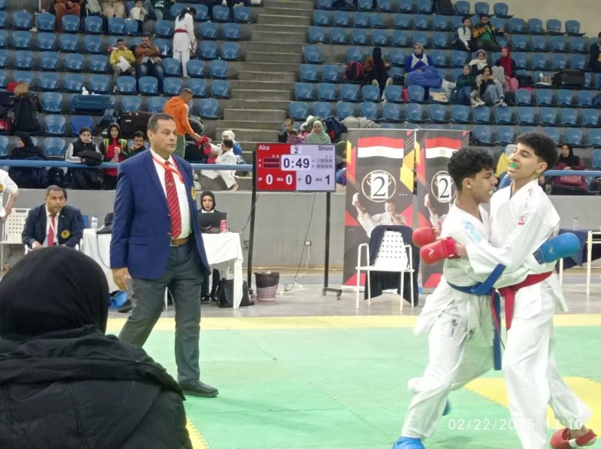 مركز شباب المحافظة بالفيوم  .. يحصد ثلاث ميداليات فى البطولة  الدولية للكاراتيه