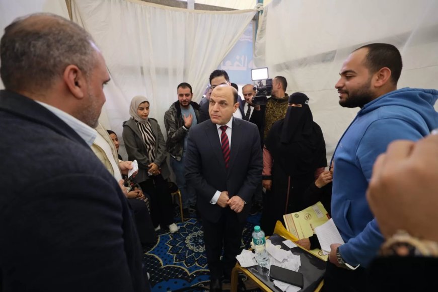 محافظ كفرالشيخ يتفقد القافلة الطبية المجانية بقرية نصرة 