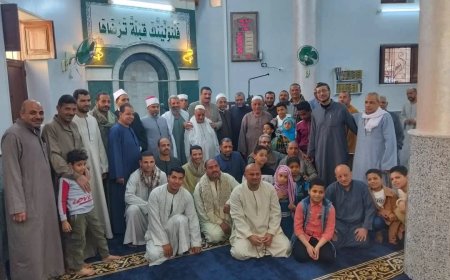 افتتاح مسجد عمار بن ياسر بقرية بني أحمد الغربية بالمنيا
