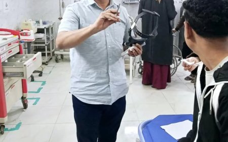 بمساعدة المنظار ودون تخدير: فريق طبي في مستشفى الداخلة ينقذ شابًا من خطر الموت بعد ابتلاعه دبوسًا 6 سم