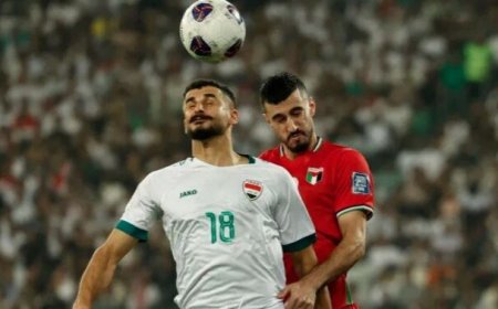 مشاهدة مباراة العراق وفلسطين بث مباشر في تصفيات كأس العالم 2026