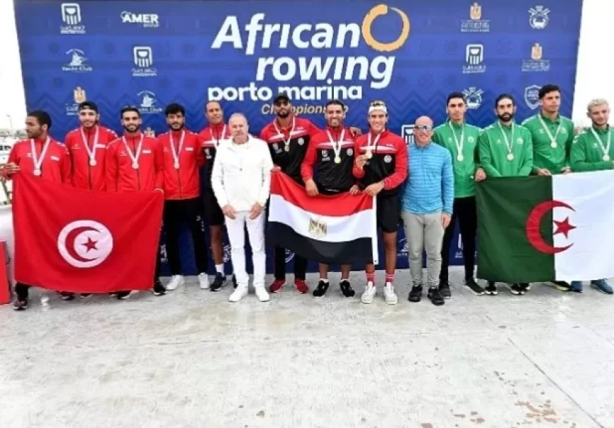 علي هامش حفل إفطار اتحاد التجديف..  تكريم ابطال العالم وافريقيا