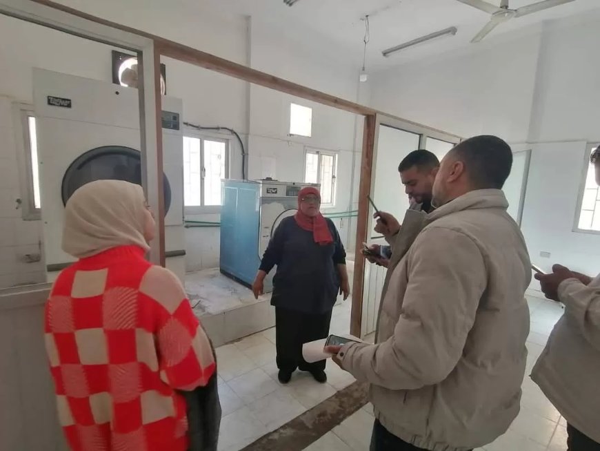 مدير إدارة المستشفيات والعلاج الطبيعي بالبحر الأحمر يتابع سير العمل بمستشفى سفاجا المركزي