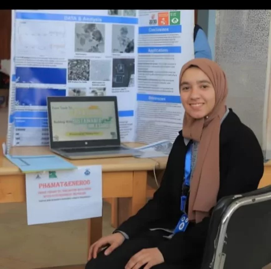 طالبة مصرية تحصد المركز الأول بمعرض مصر الدولي للعلوم و التكنولوجيا 2025