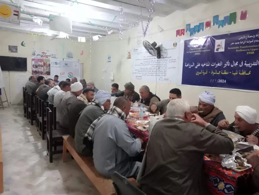 الهيئة الإنجيلية توزع 2100 وجبة إفطار لمزارعي المنيا