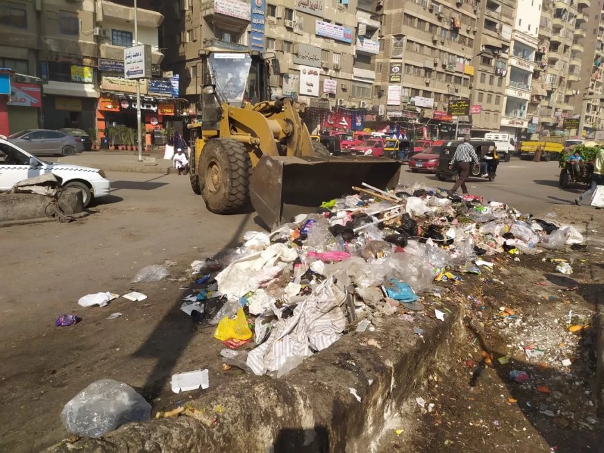 رفع المخلفات خلال حملات نظافة مكثفة بأحياء الجيزة