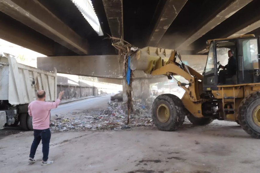 رفع ٢٠٠٠ طن مخلفات خلال حملات ليلية بالجيزة في أسبوع