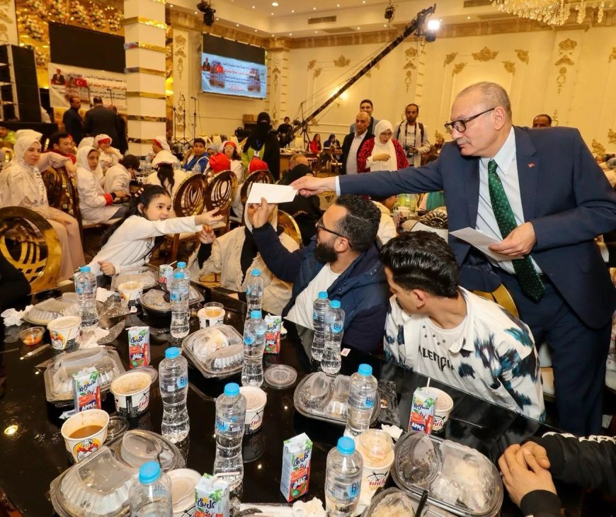 سفارة  تركيا تنظم حفل إفطار شعبى لـ 500 مواطن فى حى شبرا