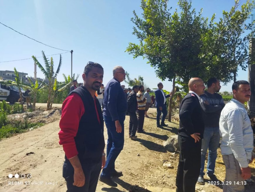 لجنة التعديات على الاراضي الزراعية  بحي وسط بالاسكندرية  تنفذ حملة مكبرة لازالة التعديات علي الاراضي الزراعية بأبيس