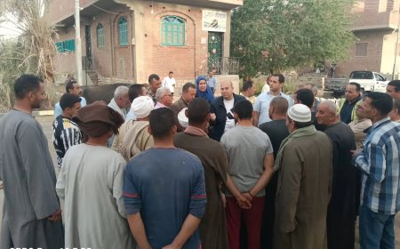 نائب محافظ الجيزة يلتقي أهالي قرية البرمبل بمركز أطفيح.. ويصدر عدة قرارات