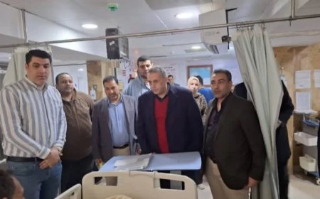 جولة ميدانية لوكيل صحة كفر الشيخ بالمستشفى العام