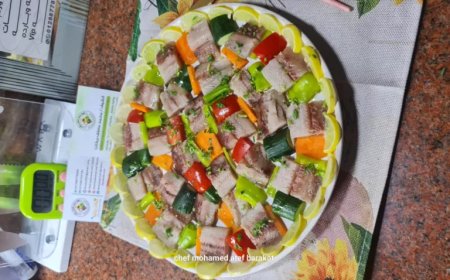 رنجه مع مكعبات الخضار بطريقة مميزة