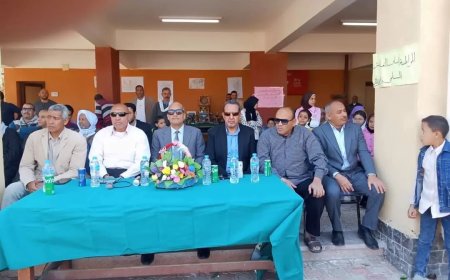 قطار المواطنة والتعايش السلمي يواصل جولاته ويصل إلى محطته الثالثة بمدرسة آل يوسف الإعدادية بقرية دمشاو هاشم