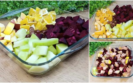 تعرفى على طريقة بسيطة لعمل سلطه البنجر بالفواكه