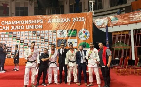 مصر تحصد 9 ميداليات وتخطف كأس البطولة الأفريقية للجودو