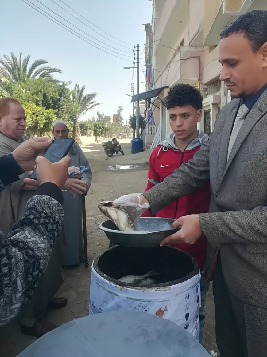 ضبط 350 كجم من الأسماك المملحة مجهولة المصدر
