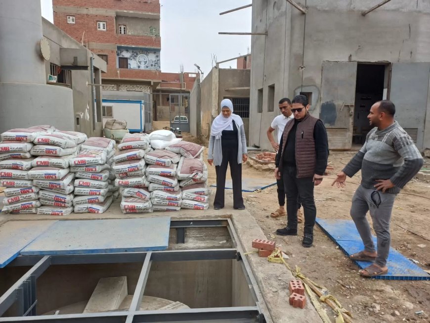 رئيس مياه بني سويف تتفقد الأعمال الجارية بمحطتي كفر ناصر والفقاعي