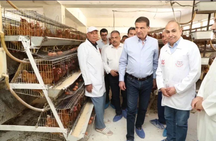وزير الزراعة ومحافظ الشرقية يتفقدان مشروعات التعاون والاصلاح الزراعي بالمحافظة