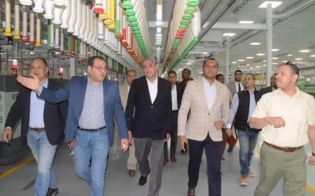 شركة مصر للغزل والنسيج بالمحلة الكبرى تستقبل وزير زراعة مدغشقر لبحث فرص التعاون