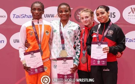 موهبة مصرية واعدة تضيء سماء المصارعة الأفريقية..  سما وليد تحرز ذهب الشباب وبرونز الكبار في المغرب