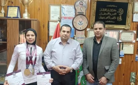 مديرية الشباب بالمنوفية تكرم ريتاج هاني.. لحصولها على ذهبية أفريقيا للمصارعة 