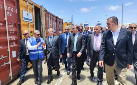 وزير المالية.. فى جولة ميدانية بميناءي الدخيلة والإسكندرية