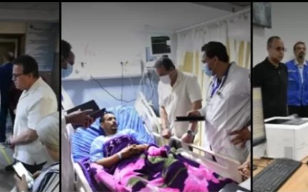 نائب رئيس الوزراء وزير الصحة  يتفقد مستشفي الحمام المركزي بمطروح