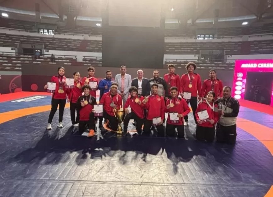 منتخب  المصارعة يحصد كأس البطولة الأفريقية تحت 20سنة