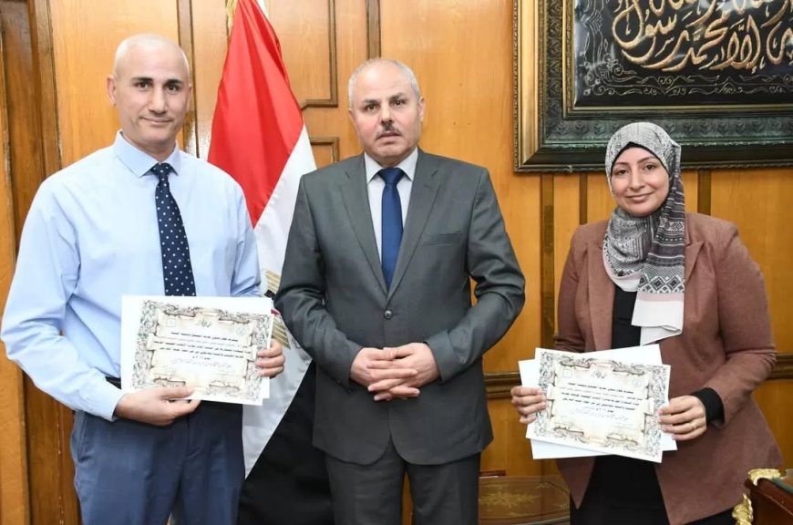 رئيس جامعة القناة يكرم الفائزين بجائزة الأبحاث الموجهة لخدمة المجتمع   