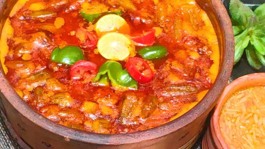 طريقة اعداد طاجن بامية باللحمة و التمر هندي