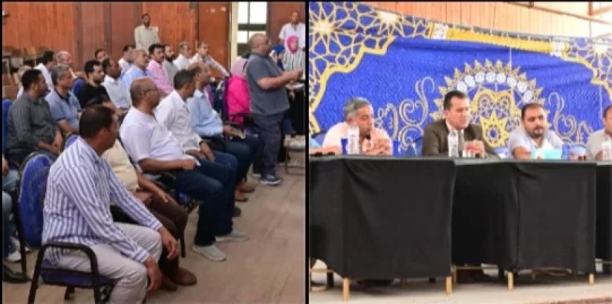 رئيس جهاز مدينة العاشر من رمضان يعقد اجتماعًا موسعًا مع رؤساء الأحياء لمتابعة التحديات ورفع كفاءة الخدمات