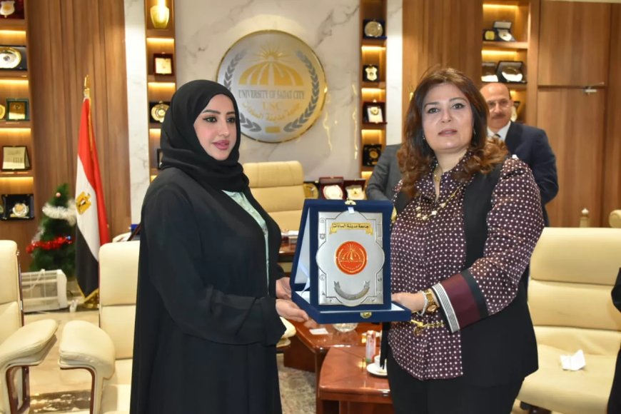 رئيس جامعة مدينة السادات تستقبل المستشار الثقافي لسفارة البحرين لبحث سبل التعاون في كل المجالات التعليمية والبحثية
