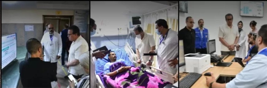 نائب رئيس الوزراء وزير الصحة  يتفقد مستشفي الحمام المركزي بمطروح