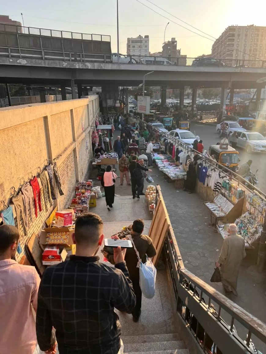 مترو ومحطة المرج ٠ ٠ سوقاً للباعة الجائلين ! !
