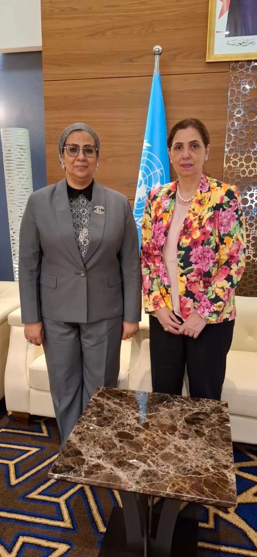 ضمن مشاركتها فى المنتدى العربي من أجل المساواة بالجزائر: المستشارة أمل عمار تلتقى الأمينة التنفيذية للجنة الاقتصادية والاجتماعية لغرب آسيا “الإسكوا